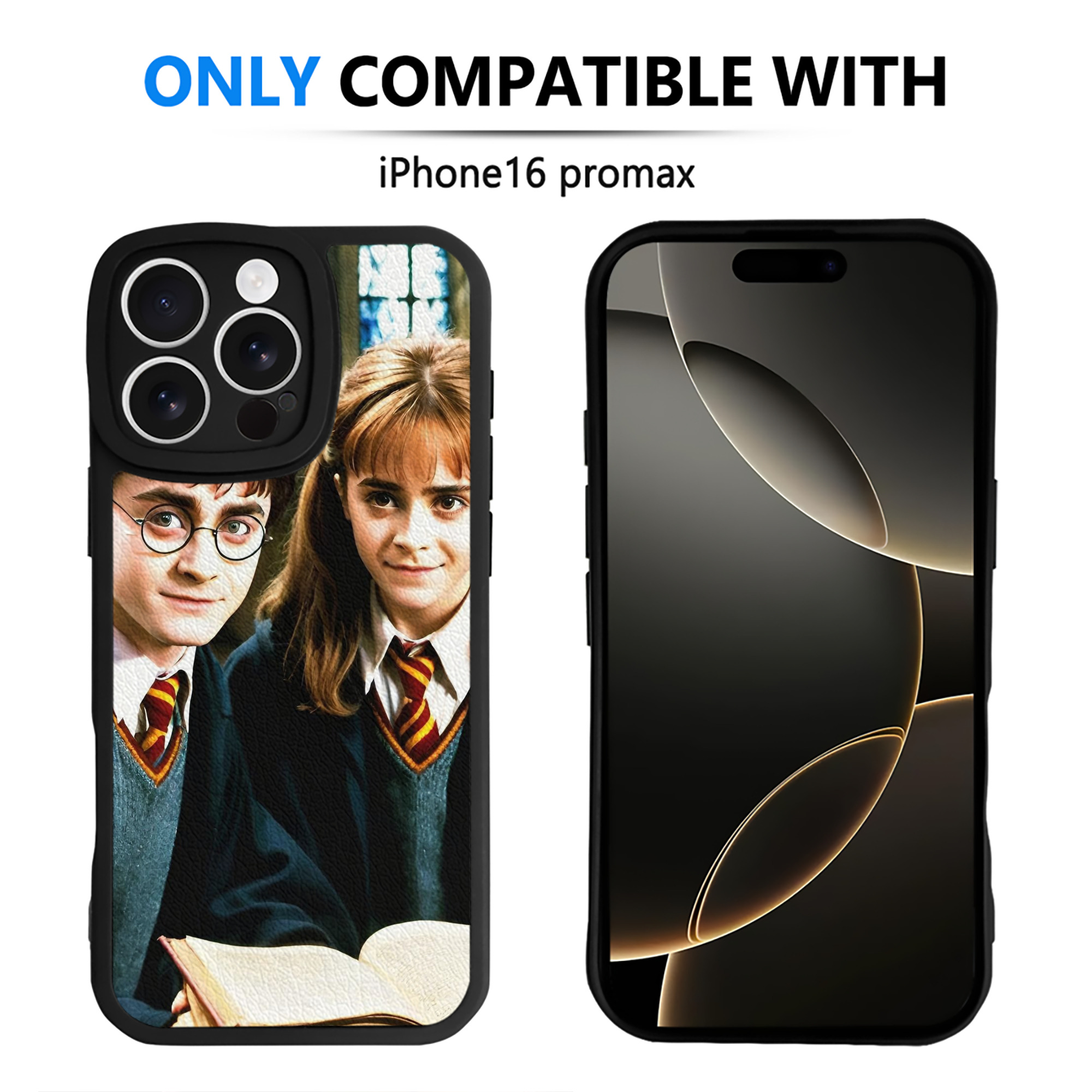 （画像用） Harry Potter ハリー・ポッターシリーズ 【iPhone 16シリーズ対応】シリコンスマホケース（レザー調） 材質：シリコン